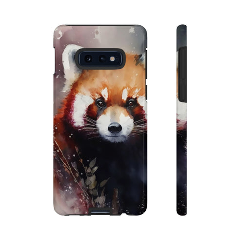 Red Panda in Watercolor - Impact Resistant Phone Case Samsung Galaxy S10E Glossy